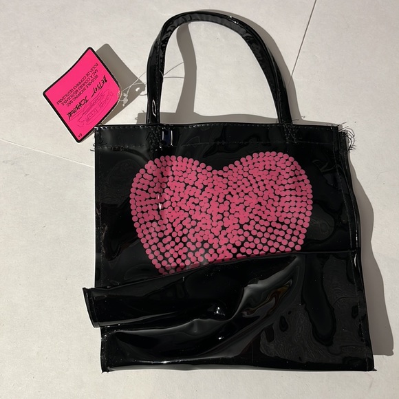 Betsey Johnson reusable shopping bag small tote w/ tags - Picture 2 of 5